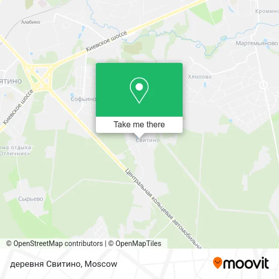деревня Свитино map