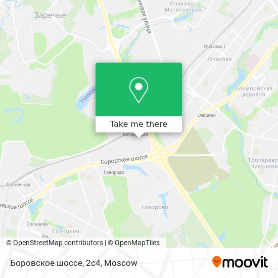 Боровское шоссе, 2с4 map