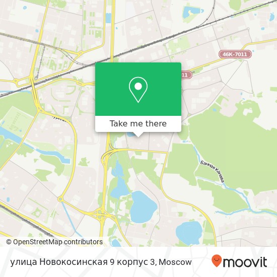 улица Новокосинская 9 корпус 3 map