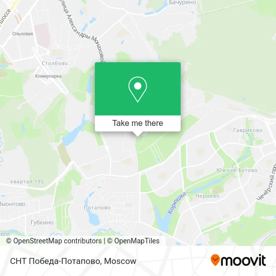 СНТ Победа-Потапово map
