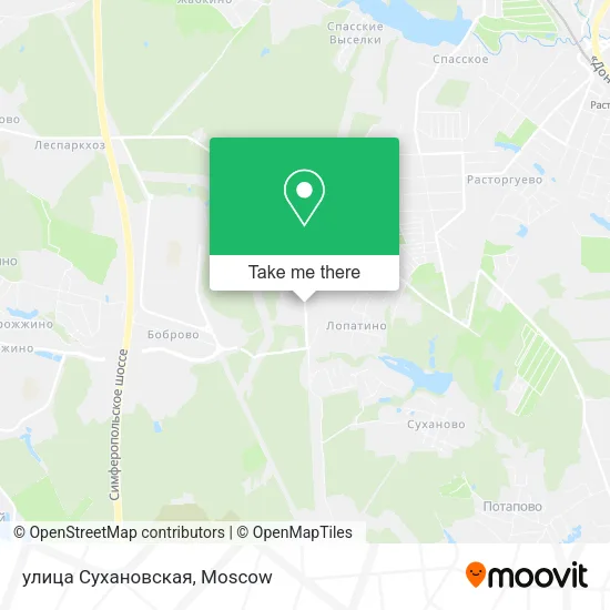 улица Сухановская map