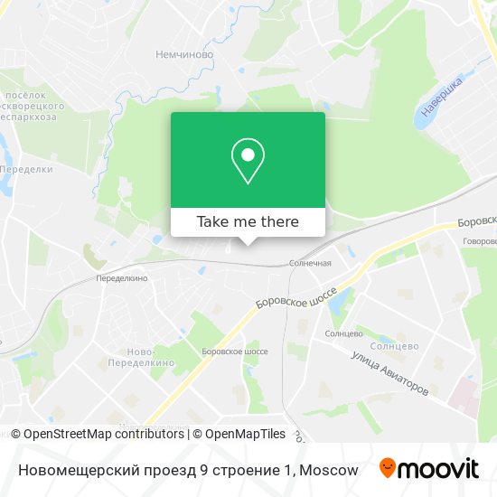 Новомещерский проезд 9 строение 1 map