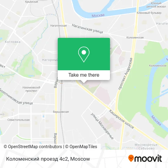 Коломенский проезд 4с2 map