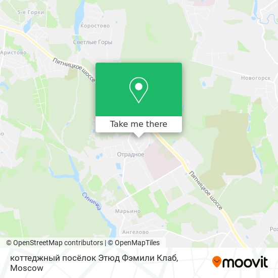 коттеджный посёлок Этюд Фэмили Клаб map