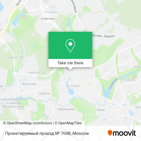 Проектируемый проезд № 7048 map