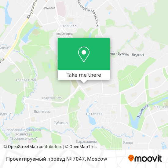 Проектируемый проезд № 7047 map