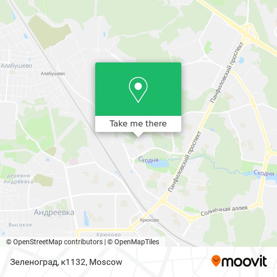 Зеленоград, к1132 map