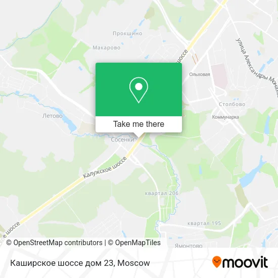 Каширское шоссе дом 23 map