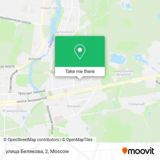 улица Белякова, 2 map