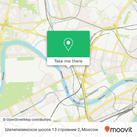 Шелепихинское шоссе 13 строение 2 map