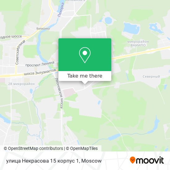 улица Некрасова 15 корпус 1 map