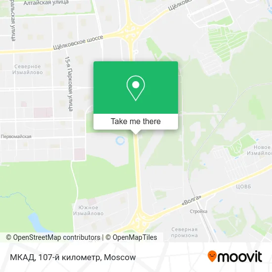 МКАД, 107-й километр map