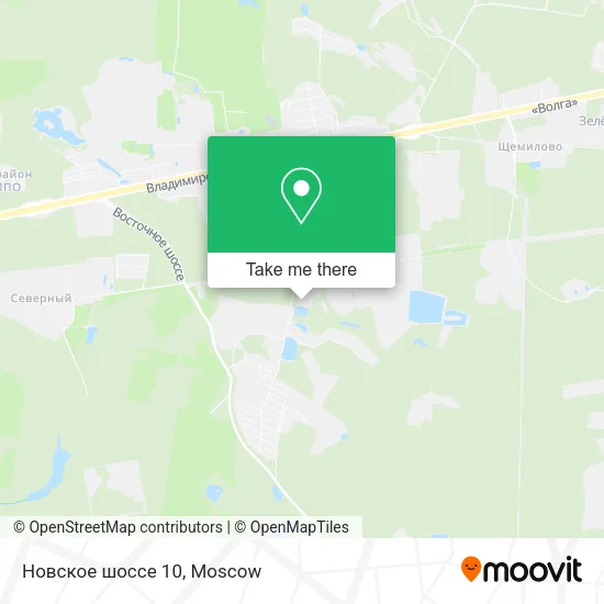 Новское шоссе 10 map