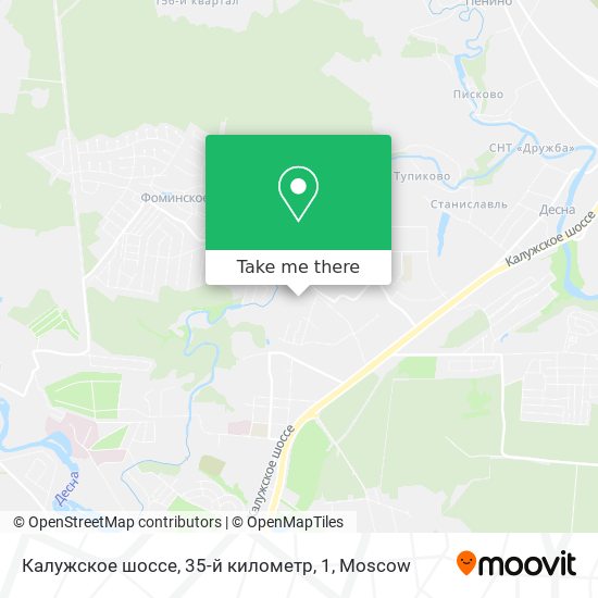 Калужское шоссе, 35-й километр, 1 map