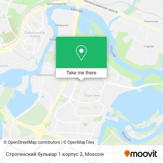 Строгинский бульвар 1 корпус 2 map