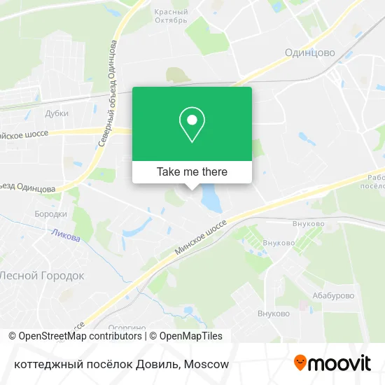 коттеджный посёлок Довиль map