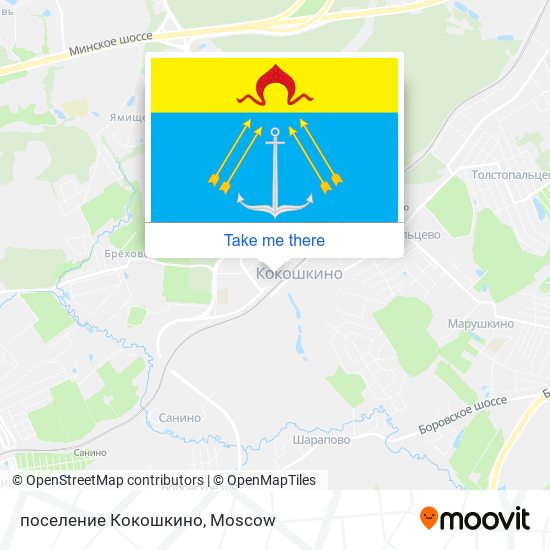 поселение Кокошкино map