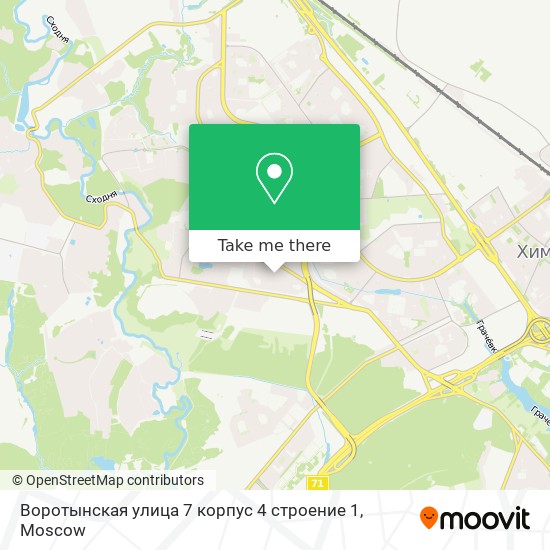 Воротынская улица 7 корпус 4 строение 1 map