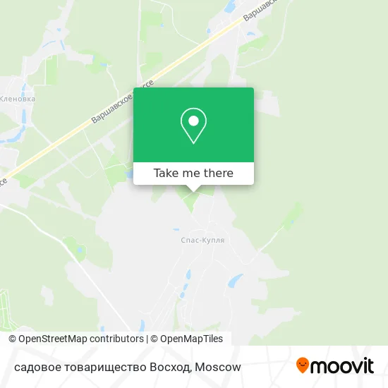 садовое товарищество Восход map