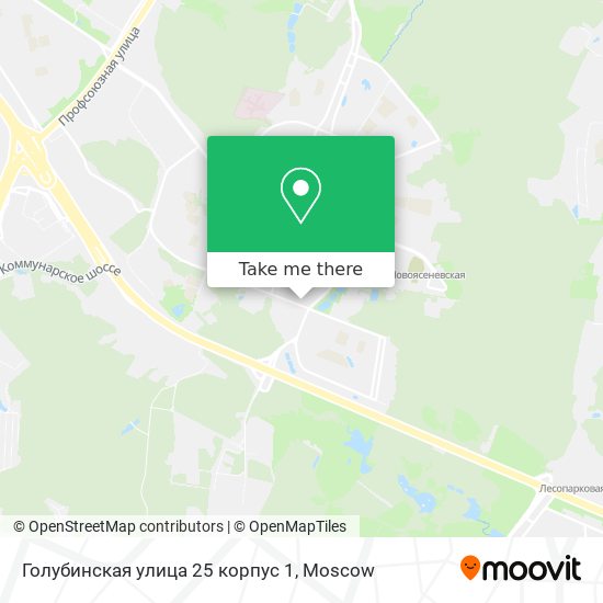 Голубинская улица 25 корпус 1 map