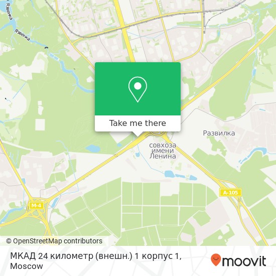 МКАД 24 километр (внешн.) 1 корпус 1 map