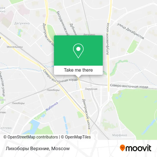 Лихоборы Верхние map