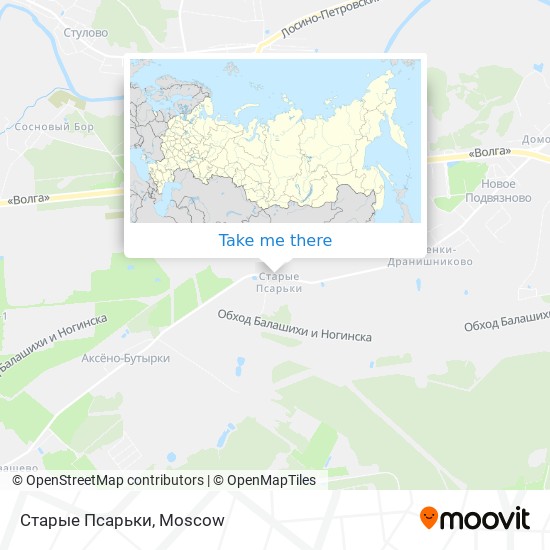 Старые Псарьки map