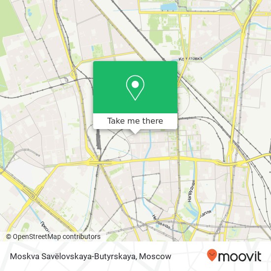 Moskva Savëlovskaya-Butyrskaya map