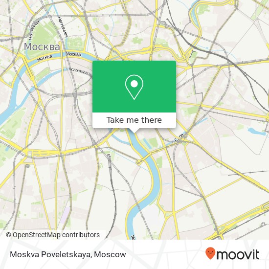 Moskva Poveletskaya map