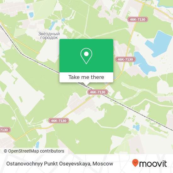 Ostanovochnyy Punkt Oseyevskaya map