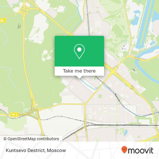 Kuntsevo Destrict map