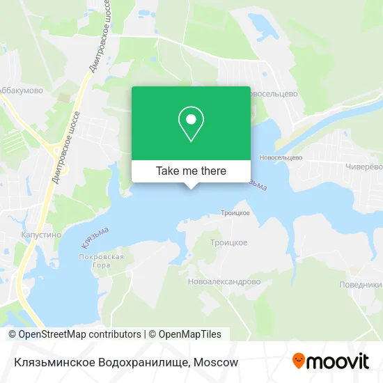 Клязьминское Водохранилище map