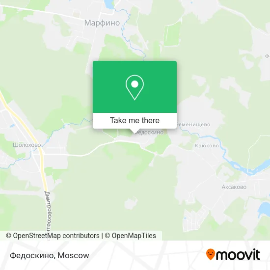 Федоскино map