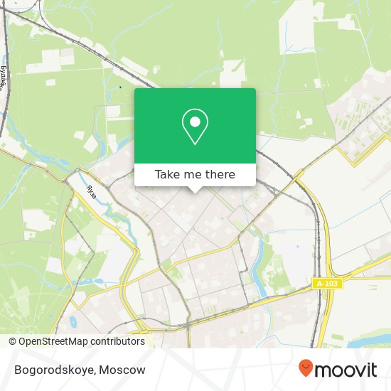 Bogorodskoye map