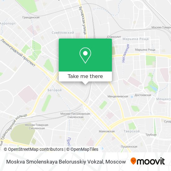 Moskva Smolenskaya Belorusskiy Vokzal map