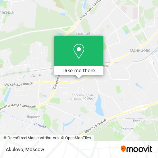 Akulovo map