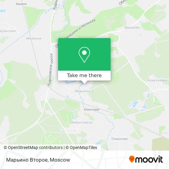 Марьино Второе map