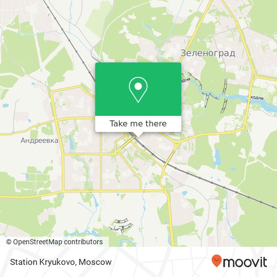 Station Kryukovo map