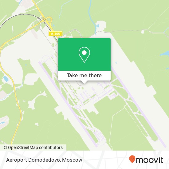 Aeroport Domodedovo map