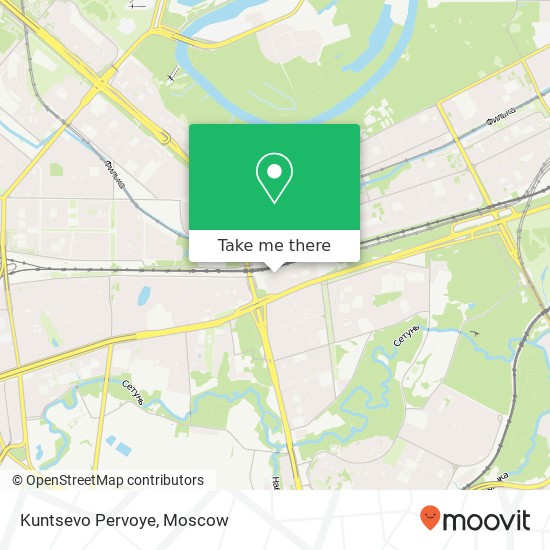 Kuntsevo Pervoye map