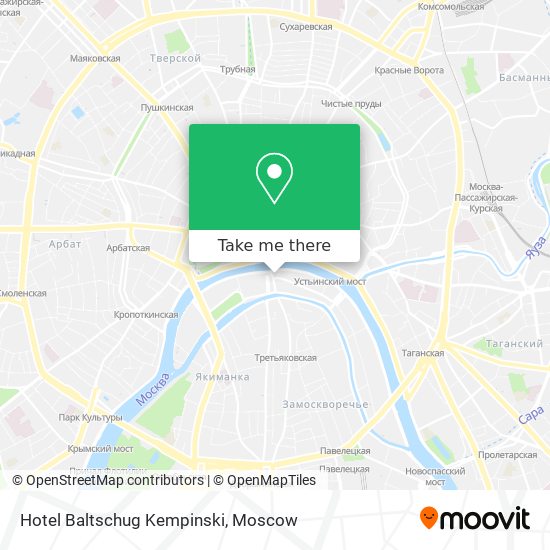 Hotel Baltschug Kempinski map