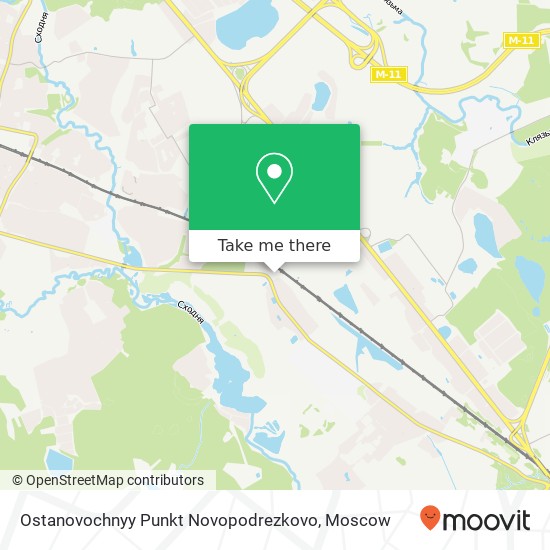 Ostanovochnyy Punkt Novopodrezkovo map
