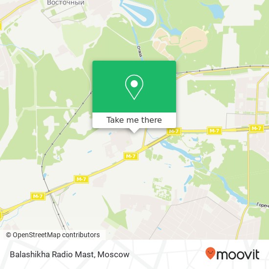 Balashikha Radio Mast map