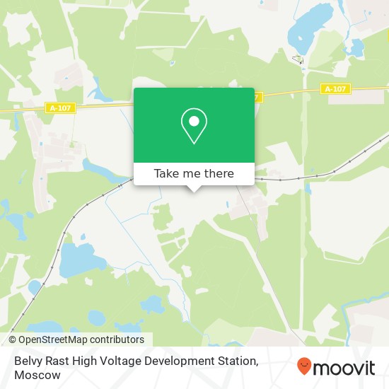 Belvy Rast High Voltage Development Station map