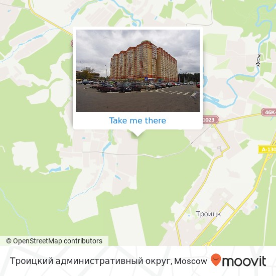 Троицкий административный округ map