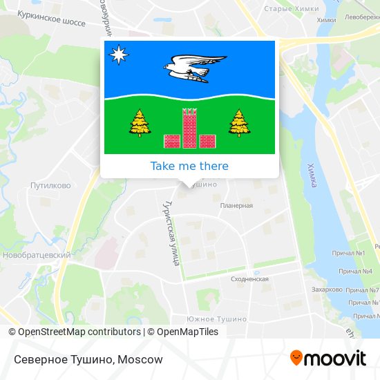 Северное Тушино map