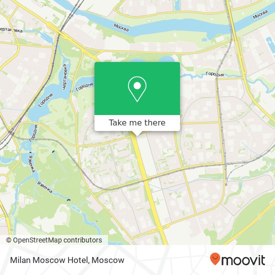 Milan Moscow Hotel map