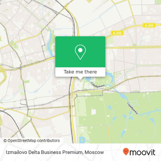 Izmailovo Delta Business Premium map