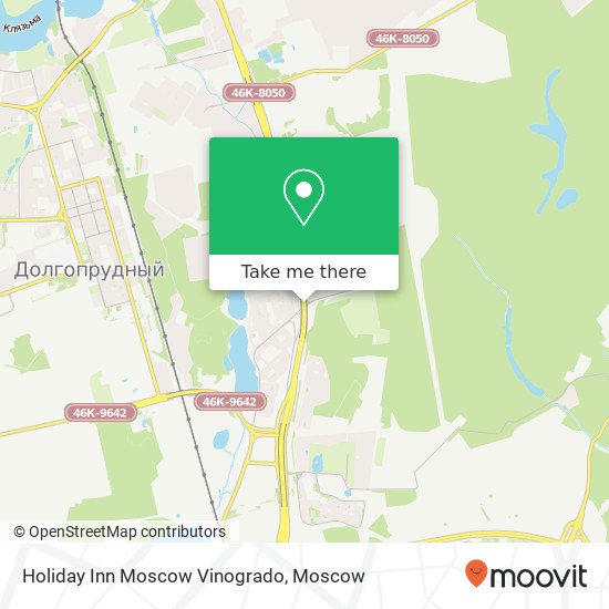 Holiday Inn Moscow Vinogrado map