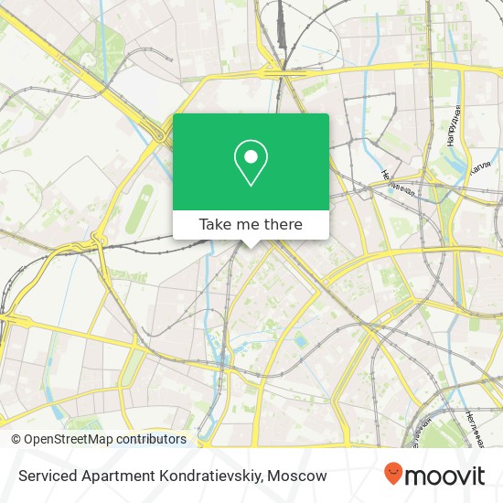 Serviced Apartment Kondratievskiy map